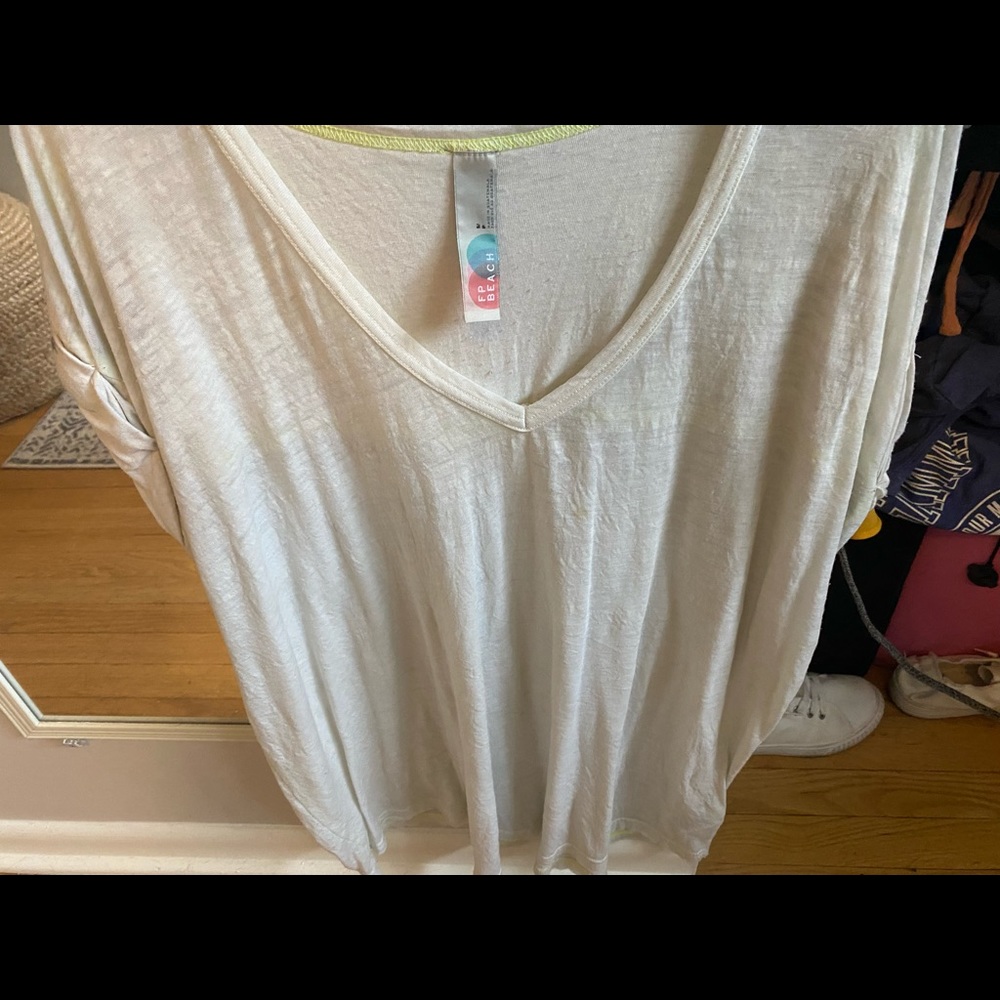 Free People Creme Blouse